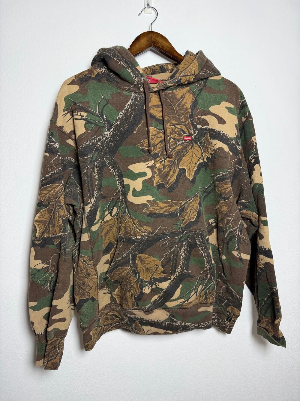 Supreme Small Box Hooded Sweatshirt Branch Woodland